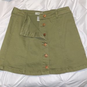 Forever 21 army green skirt